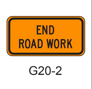 G20-2 END ROAD WORK