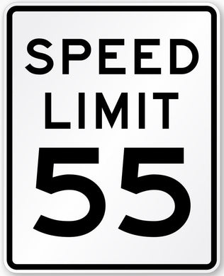 R2-1 (55) Speed Limit 55 Sign