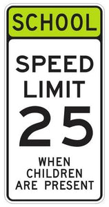 SR4-1 School Speed Limit Assembly Sign